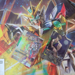 Gundam Card Game Heero Yui Wing Gundam Zero Playmat World 3 set Championship - Image 1