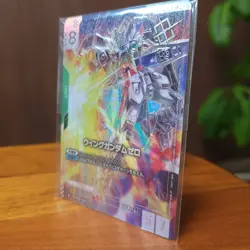 Gundam Card Game Heero Yui Wing Gundam Zero Playmat World 3 set Championship - Image 3