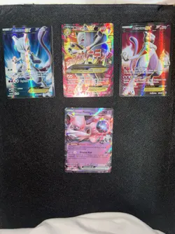 Pokemon TCG Mewtwo EX & Mega Mewtwo EX Holo Lot of 4 Cards English - Image 1