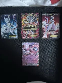 Pokemon TCG Mewtwo EX & Mega Mewtwo EX Holo Lot of 4 Cards English - Image 2