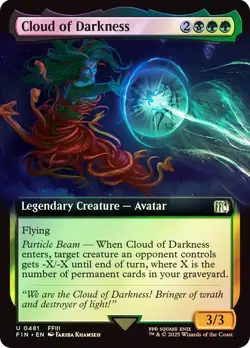 Cloud of Darkness Foil Extended Art Final Fantasy MTG NM - Image 1