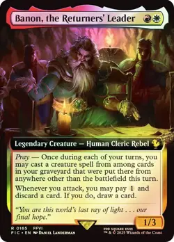 Banon, the Returners' Leader Foil Extended Art Final Fantasy MTG NM - Image 1