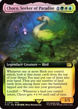 Choco, Seeker of Paradise Foil Extended Art Final Fantasy MTG NM - Image 1