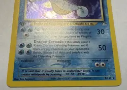 Kingdra Holo Rare 1st Edition Neo Genesis 8/111 WOTC Vintage Pokemon LP+ - Image 2