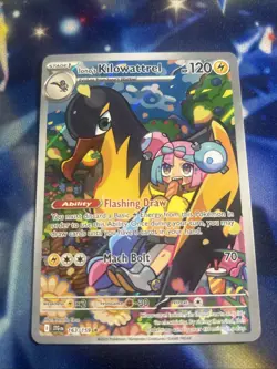 Pokemon TCG Iono's Kilowattrel Card Journey Together IR 163/159 - Image 1