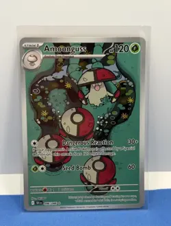 Pokemon TCG Scarlet & Violet Black Bolt Amoonguss Illustration Rare NM 096/086 - Image 1