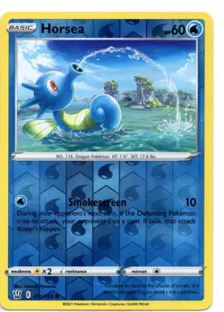 Pokemon Card HORSEA Rare Reverse Holo 031/163 BATTLE STYLES NM/M - Image 1