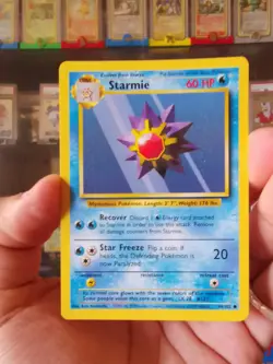 Pokemon Card 1998 STARMIE Common 64/102 Original Base Set NM - Image 1