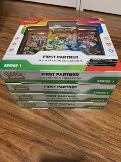 4x Pokemon TCG First Partner Illustration Collection Series 1 Box - Image 2