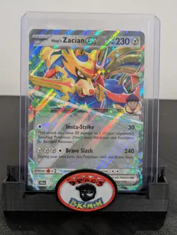 Pokemon Card 2025 HOP'S ZACIAN EX Double Rare 111/159 Journey Together NM/M - Image 1