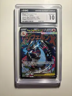 The Pokemon Company Mega Charizard X ex 023 Me: Mega Evolution Promo Holo CGC 10 - Image 1