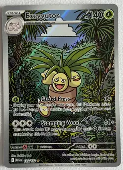 Pokemon TCG Exeggutor 135/132 Illustration Rare Mega Evolution Mint - Image 1