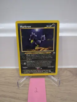 Pokemon TCG Murkrow 24/111 Neo Genesis Unlimited Rare - Image 1