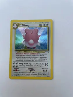 Pokemon TCG Blissey Neo Revelation 2/64 Holo Unlimited Holo Rare - Image 1