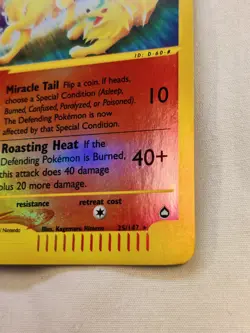 Ninetales 25/147 Aquapolis Reverse Holo Rare Near Mint NM Pokemon - Image 5