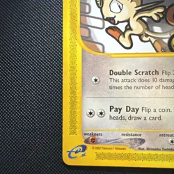 Pokemon TCG Meowth 121/165 Expedition Set Vintage LP+ - Image 4