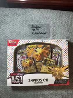 Pokemon TCG Scarlet & Violet 151 Zapdos EX Collection Box Sealed NEW - Image 1