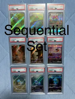PSA 10 and 9 Sequential Pokemon 151 Japanese Venusaur Charizard Blastoise ex Sar - Image 1
