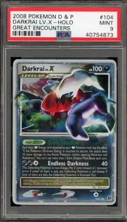 Pokemon Darkrai Lv.X Great Encounters Holo Ultra Rare #104 PSA 9 Mint - Image 1