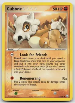 Pokemon Card Cubone Common Team Rocket Returns 51/109 - Image 1
