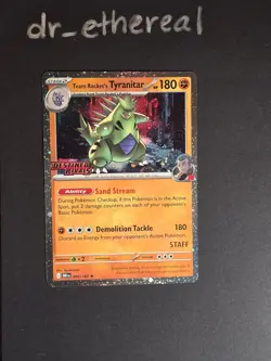 Team Rocket's Tyranitar (Prerelease) [Staff] - Miscellaneous Cards & Products (M - Image 1