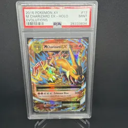 PSA 9 MINT Mega M Charizard EX 13/108 – XY Evolutions Pokemon Card (Graded) - Image 1