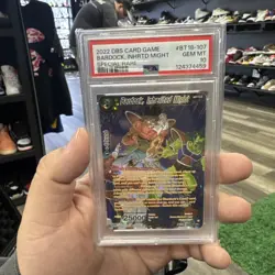 2022 DBS BT18-107 Bardock, Inherited Might SPR PSA 10 GEM MINT TCG CARD - Image 1