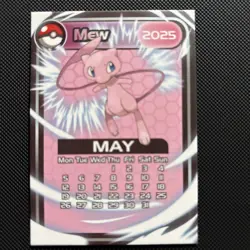 Pokemon Peru Exclusive Calendar Card Mew - Image 1