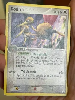 POKEMON DODRIO RARE 21/112 FIRE RED LEAF GREEN MP CARD - Image 3