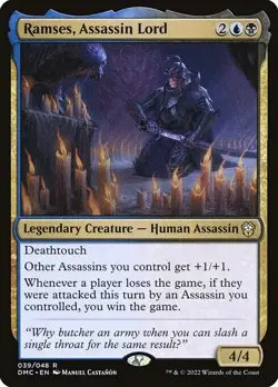 Ramses, Assassin Lord Custom Commander Deck MTG Magic the Gathering - Image 1