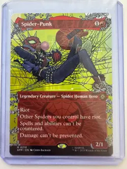 Spider-Punk #0210 (Borderless) Non-Foil Marvel's Spider-Man Rare NM ENG MTG - Image 1