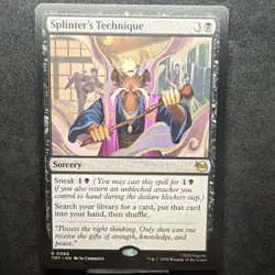 Splinter's Technique 0080 Rare Sorcery Black Teenage Mutant Ninja Turtles WOTC - Image 1