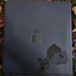 Vault X Binder Stellar Crown Neon Blue Squirtle Laser Engraved Pokemon - Image 2
