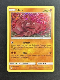Onix 9/12 Holo MCDONALDS 2019 Light Play Pokemon Card - Image 1
