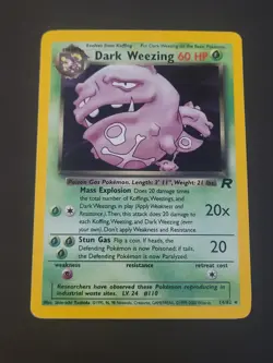 Pokemon Dark Weezing Team Rocket 14/82 Holo Rare - Image 1