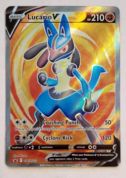 Lucario V - SWSH213 Black Star Promo FULL ART Pokemon - NM or better - Image 1