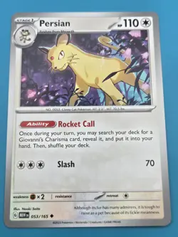 Persian 053/165 - Pokemon SV: 151 • Normal • Uncommon • NM - Image 1