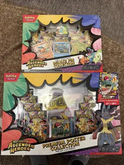 Pokemon Ascended Heroes Premium Poster Collection Mega Lucario & Pin Collection - Image 1