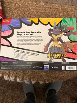 Pokemon Ascended Heroes Premium Poster Collection Mega Lucario & Pin Collection - Image 4