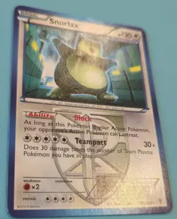 Pokemon Snorlax Team Plasma Uncommon 101/135 Plasma Storm - Image 2