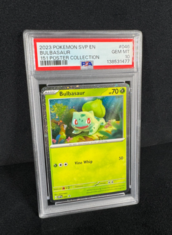 Pokemon Bulbasaur SVP Black Star Promo 2023 151 Poster Collection PSA 10 GEM MT - Image 2