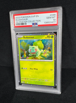 Pokemon Bulbasaur SVP Black Star Promo 2023 151 Poster Collection PSA 10 GEM MT - Image 4