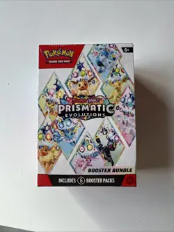 Pokemon TCG: S&V Prismatic Evolutions Booster Bundle (6pks) Factory Sealed - Image 1