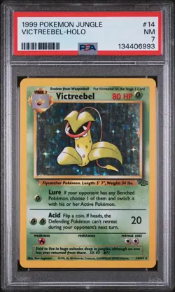 Victreebel-Holo Pokemon Jungle 14/64 PSA 7 - Image 1