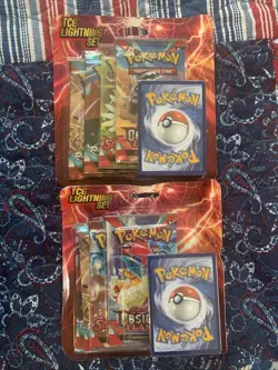 Lot Of 2 Pokemon TCG Lightning Sets & Knock Out Box- RESERVED For ptor9441 - Image 1