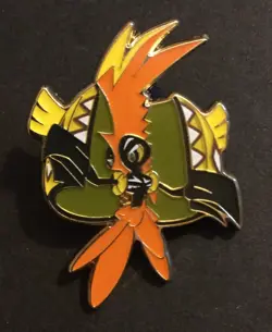 Tapu Koko Pokemon Pin Badge Metal Shiny 2016 RARE - Image 1