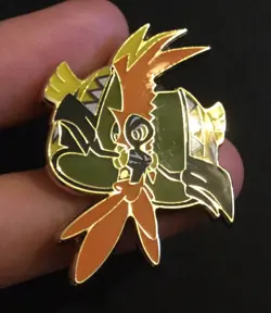 Tapu Koko Pokemon Pin Badge Metal Shiny 2016 RARE - Image 3