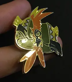 Tapu Koko Pokemon Pin Badge Metal Shiny 2016 RARE - Image 4