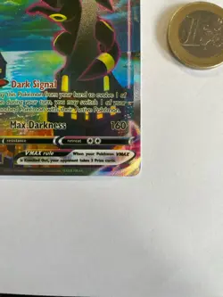 Pokemon Karte VMAX Umbreon 215/203 Dark Signal Original English Near Mint - Image 3