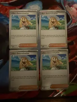 [4x Playset] Lillie's Determination 119/132 ME01: Mega Evolution Pokemon TCG - Image 1